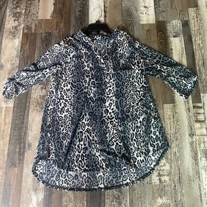Cheetah Print Blouse